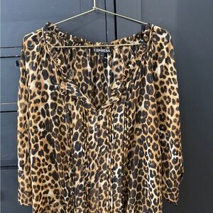 Express Cheetah Print Women's Blouse